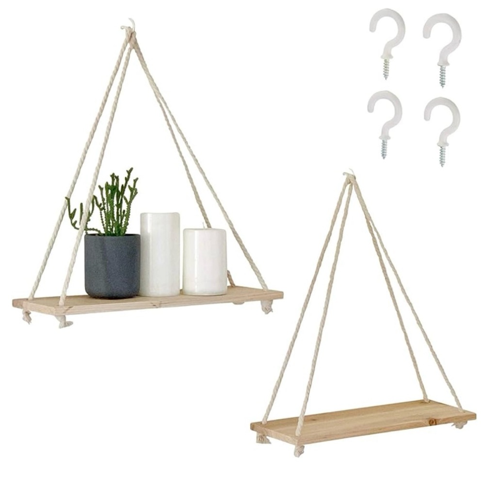 🪴Hanging Shelves for Wall🪴Boho Dorm, Living Room, Bedroom Decor